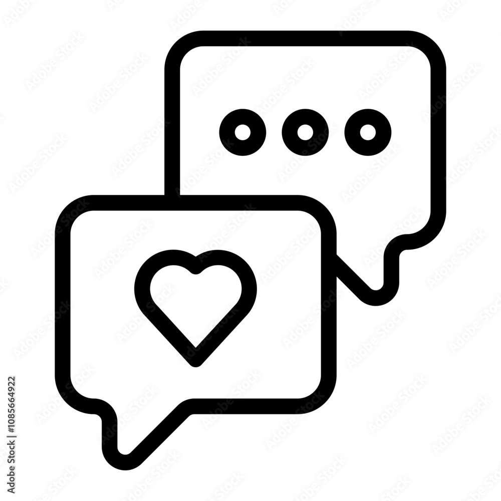 Chats line icon Chats line icon