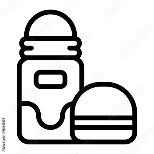 Deodorant line icon