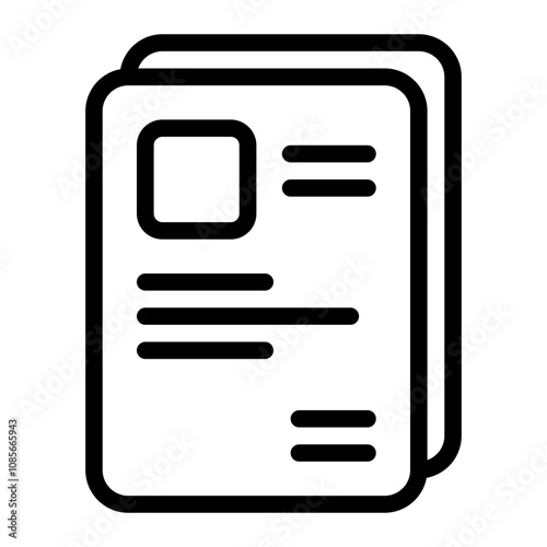 Document line icon