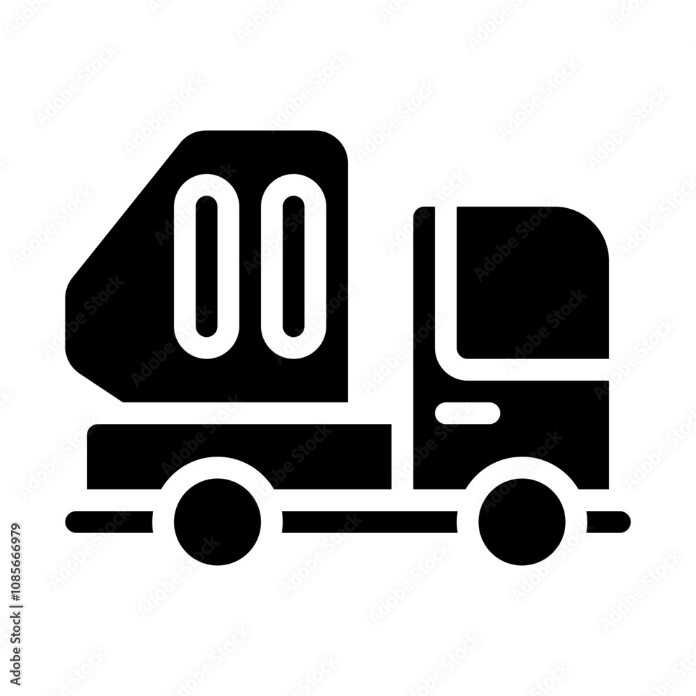 Garbage Truck solid icon