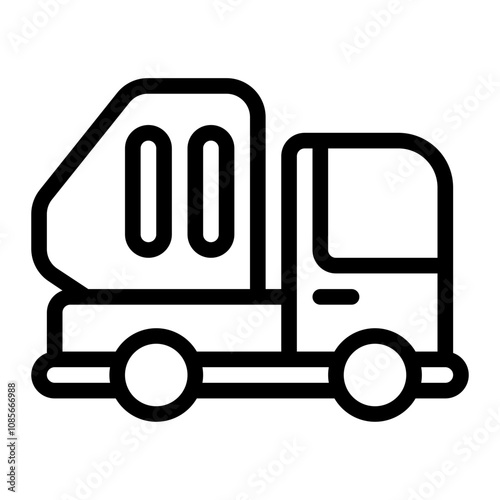 Garbage Truck line icon