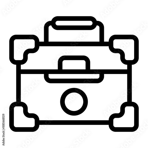 Makeup Container line icon