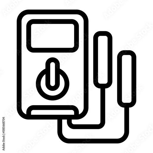 Multimeter line icon