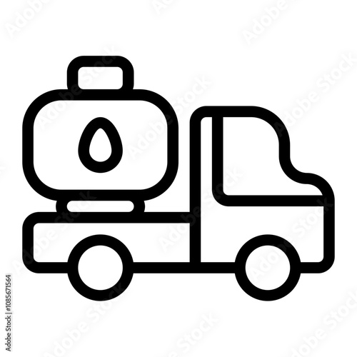 Tank Truck line icon