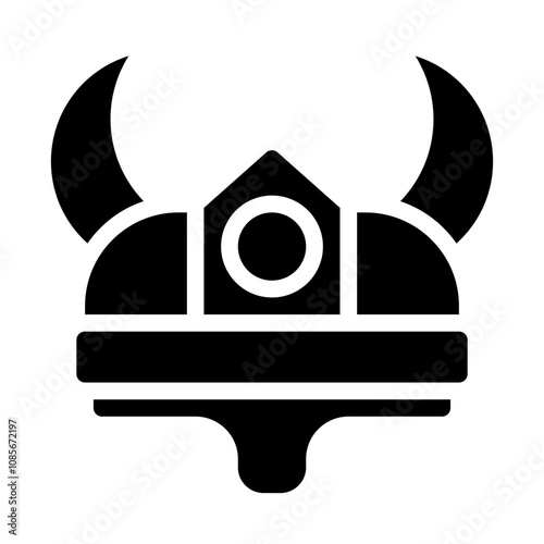 Viking Helmet solid icon