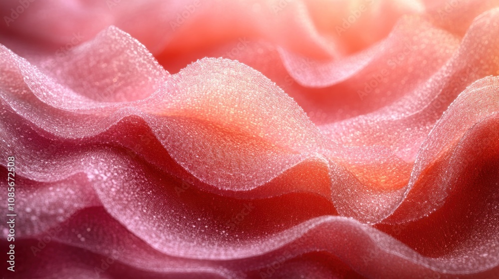 Abstract wavy texture in soft pink hues with a shimmering effect. Abstract wavy texture in soft pink hues with a shimmering effect.