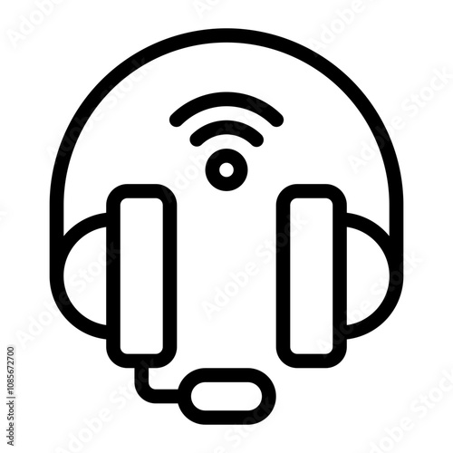 Wireless line icon