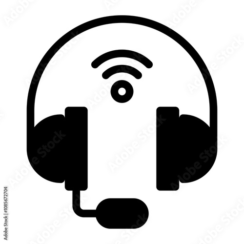 Wireless solid icon