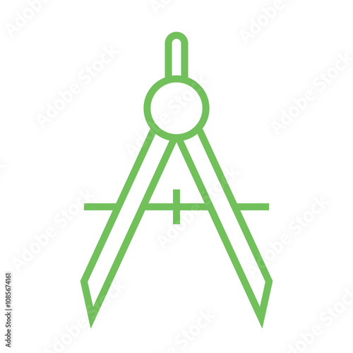 Drafting Compass Icon Design