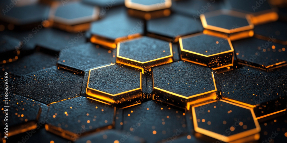 black hexagonal shapes black hexagonal shapes