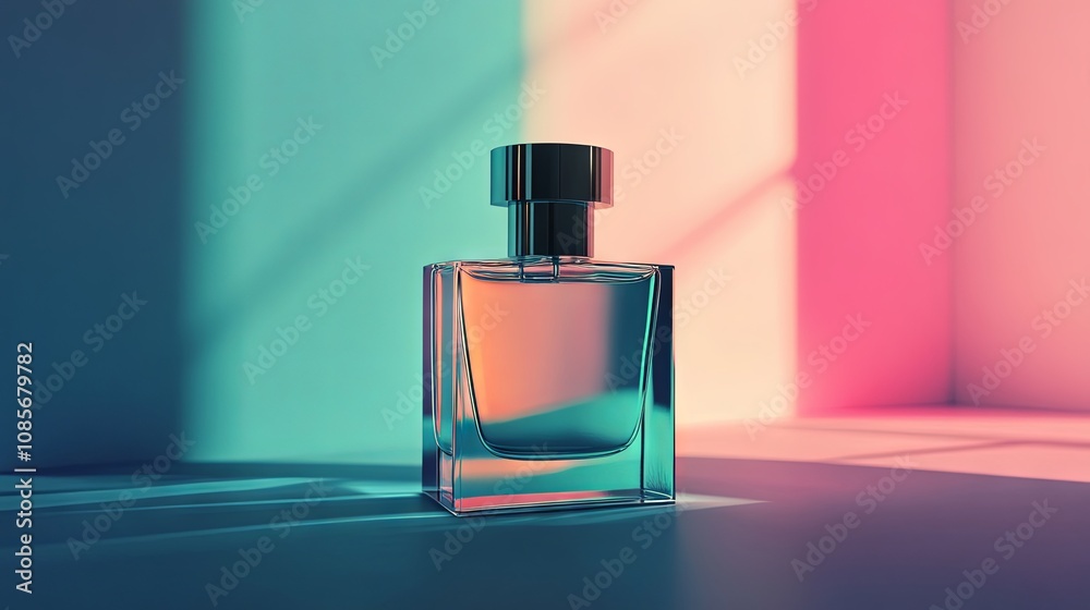 Men's perfume in a bottle on an isolated background Men's perfume in a bottle on an isolated background
