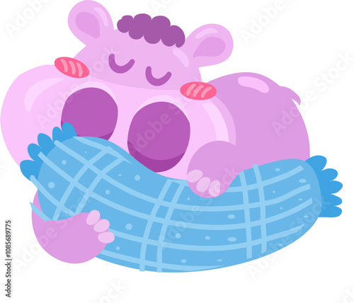 Cute little hippo elements