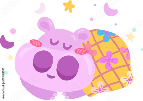 Cute little hippo elements
