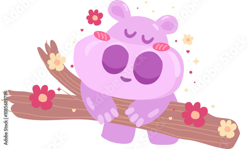 Cute little hippo elements