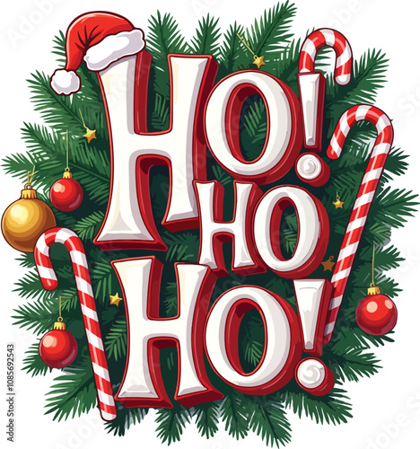 Festive Christmas greetings collection handcrafted holiday lettering & cheerful design