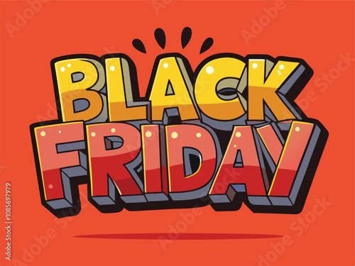 Stunning 3D Text Effect for Black Friday