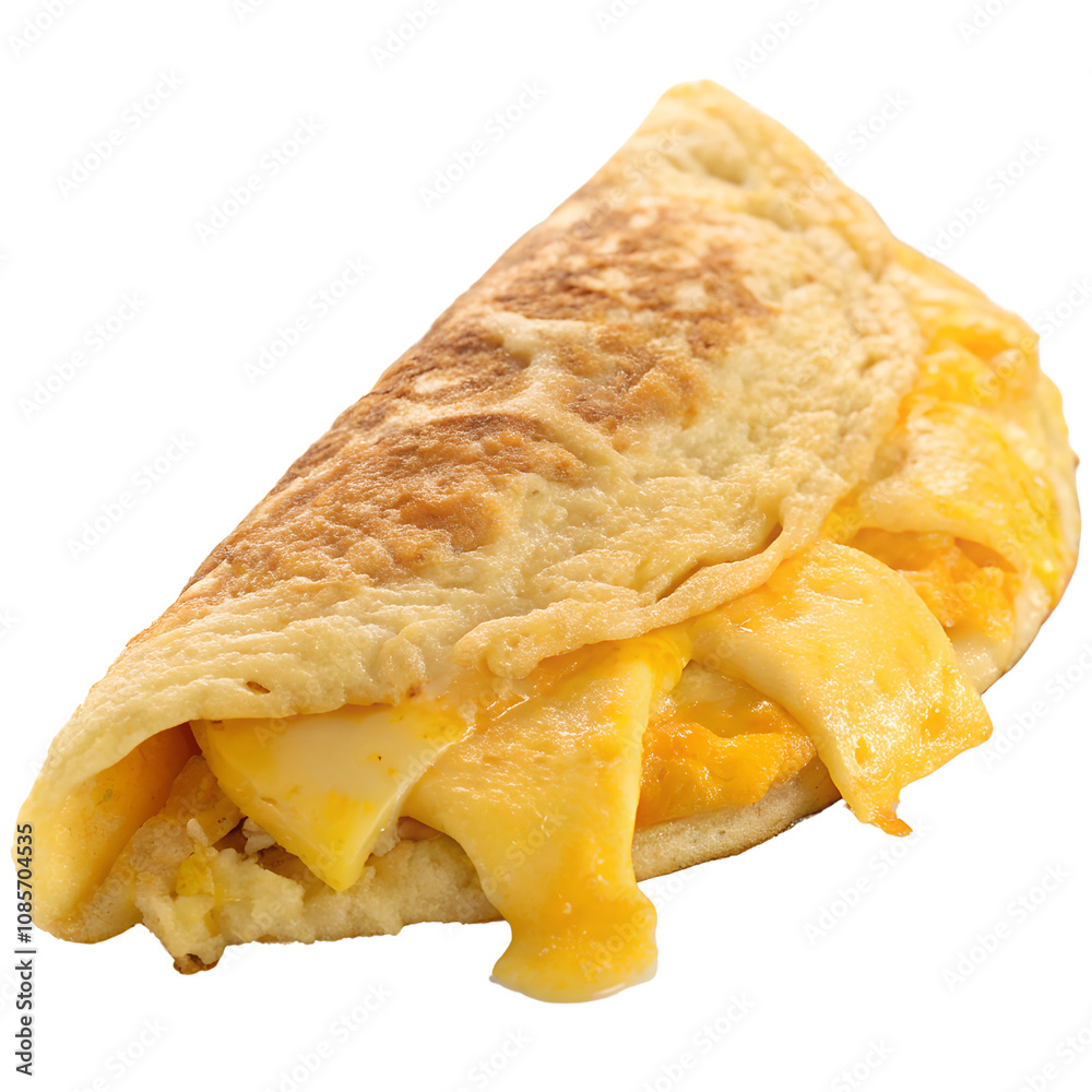 Cheesy Omelette with Melted Cheese Filling Isolate On Transparent Background Cutout, PNG file, Cutout file Cheesy Omelette with Melted Cheese Filling Isolate On Transparent Background Cutout, PNG file, Cutout file