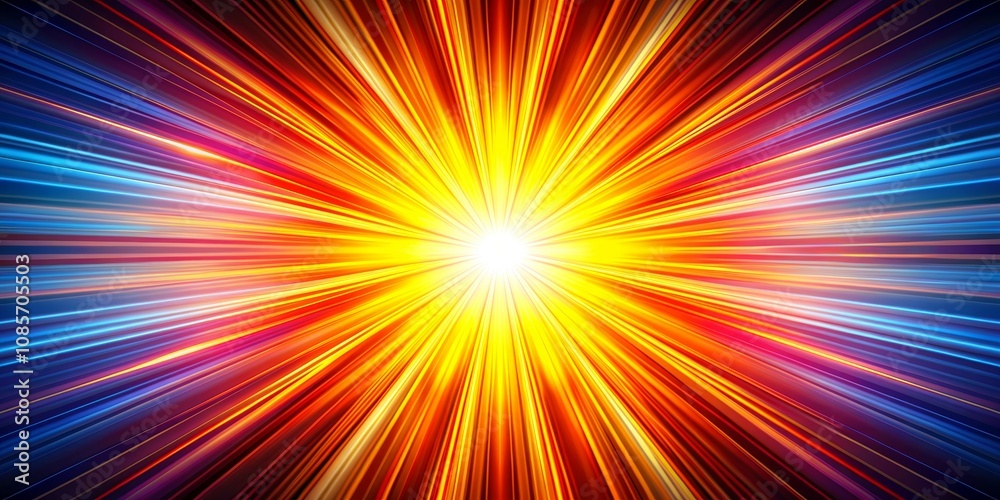 Abstract Radiance Bright Yellow and Blue Streaks Converging, Digital Art, Light, Speed , Motion Abstract Radiance Bright Yellow and Blue Streaks Converging, Digital Art, Light, Speed , Motion