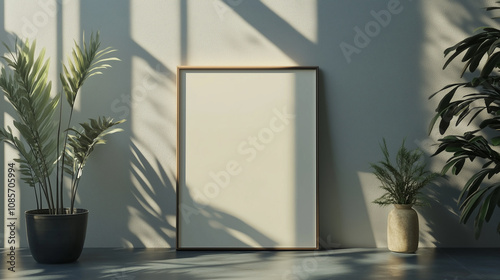 interior room sofa furniture home design couch wall Generative AI  
