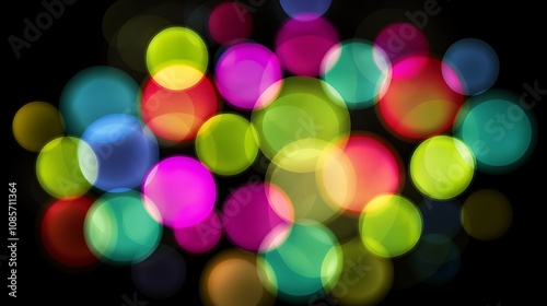 Abstract Colorful Bokeh Lights Background Image