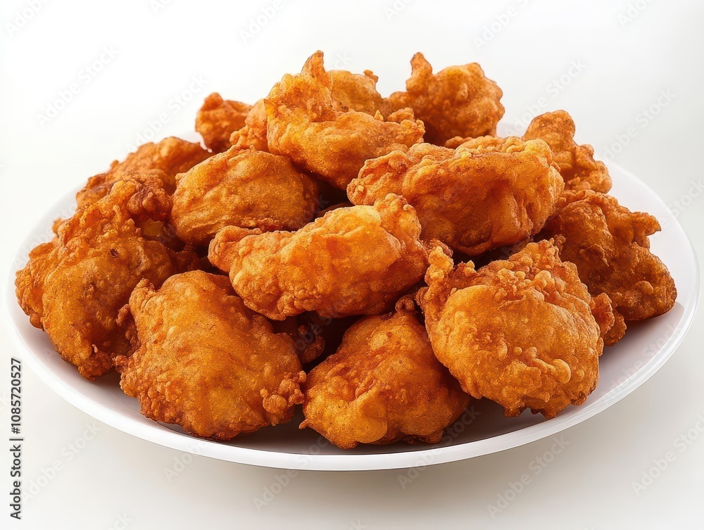 delicious pakora, a traditional indian snack, beautifully presented on a plate against a stark white background, highlighting its golden crispy texture and inviting aroma delicious pakora, a traditional indian snack, beautifully presented on a plate against a stark white background, highlighting its golden crispy texture and inviting aroma