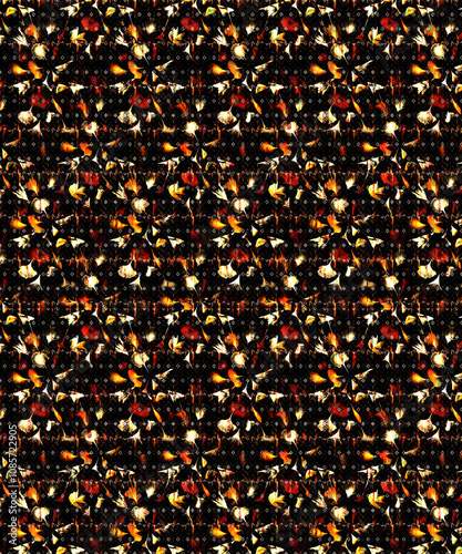 Seamless Pattern Illustrations for Designing in Unique and vibrant digital textile designs, crafted to bring elegance and sophistication to any fabric. Perfect for fashion, home decor
 photo