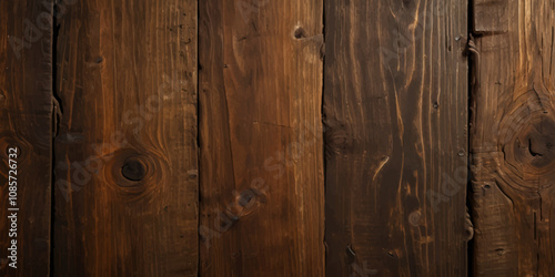 Old dark wood and wooden texture background. Panorama texter of wood banner background.