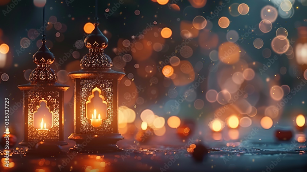 Ornamental Lanterns Glowing in the Dark Ornamental Lanterns Glowing in the Dark