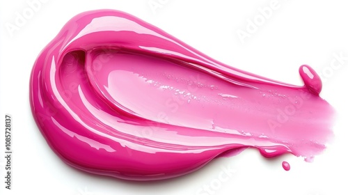 Vivid Pink Paint Stroke Creating a Dynamic and Artistic Background for Creative Projects, Cover Designs, and Colorful Artwork Concepts