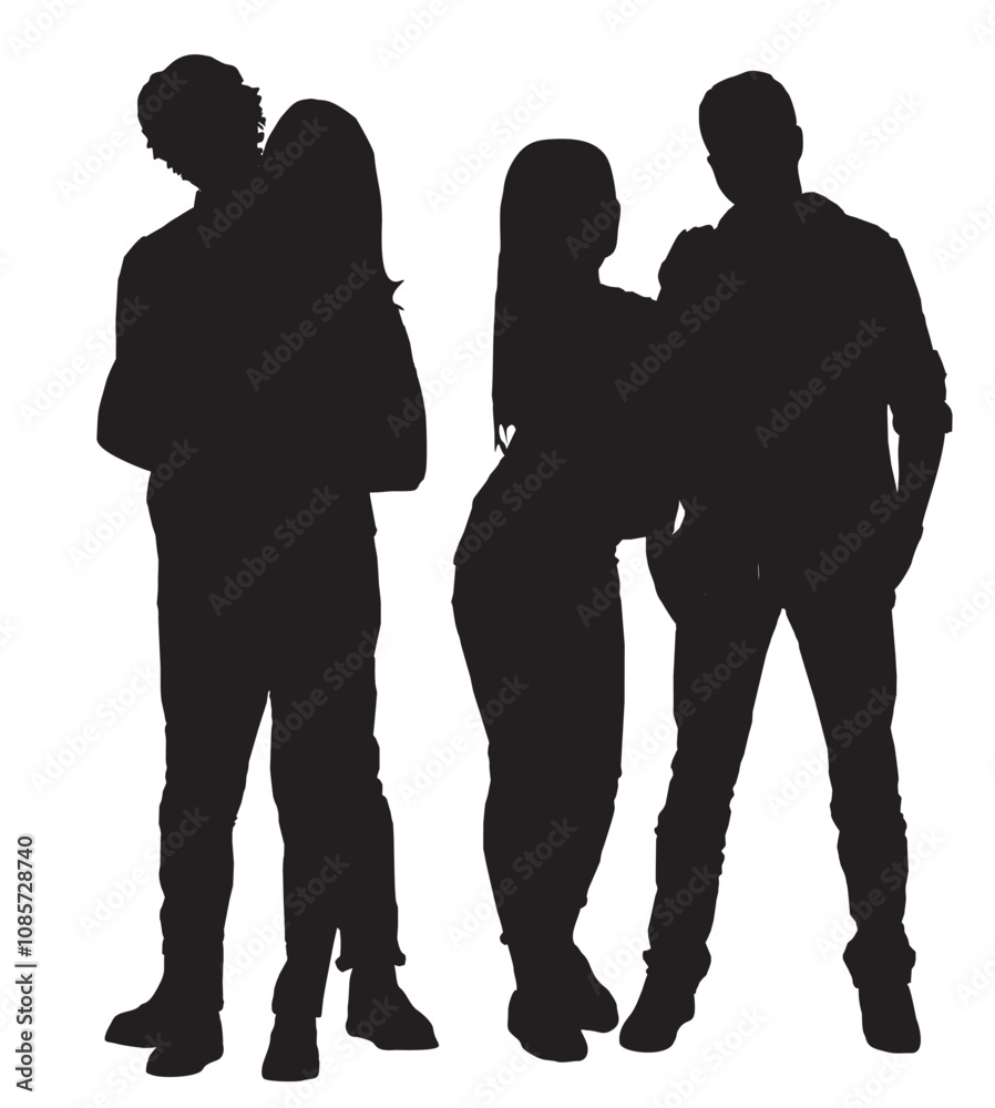 silhouettes of people couple collection silhouettes of people couple collection