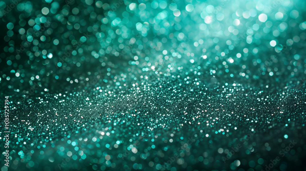 Glittering Emerald Bokeh Background Glittering Emerald Bokeh Background