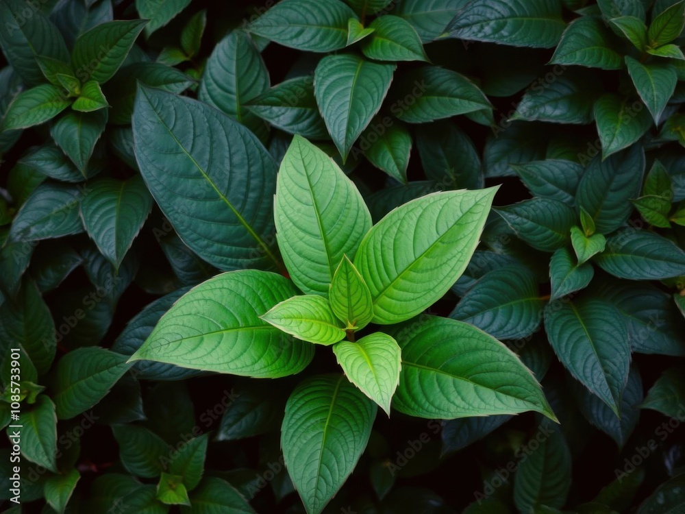 Dark green leaves with a hint of bitterness, creating a unique and contrasting background, plant, moody, pattern Dark green leaves with a hint of bitterness, creating a unique and contrasting background, plant, moody, pattern