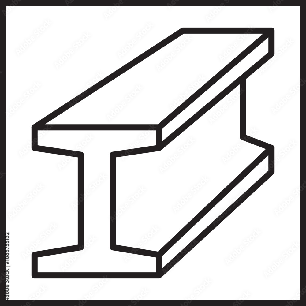 Structural Beam Icon Design Structural Beam Icon Design