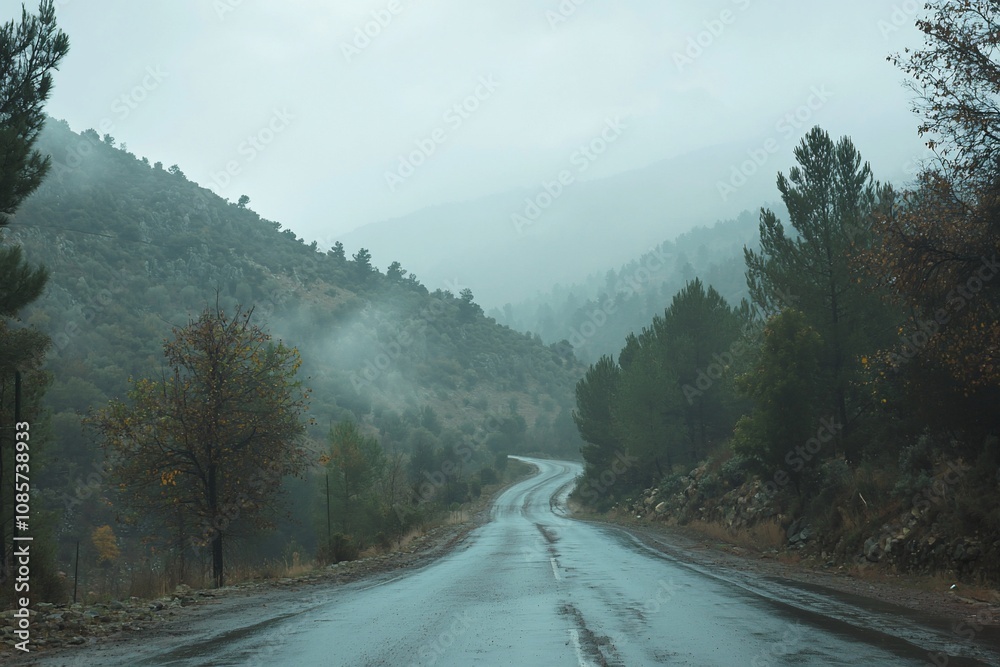 Misty Mountain Drive: A Serene Journey Through Rainy Landscapes Misty Mountain Drive: A Serene Journey Through Rainy Landscapes