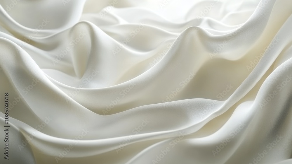 Fototapeta premium White Satin Drapery