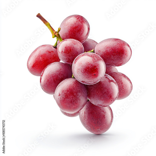bunch of grapes isolated on white background