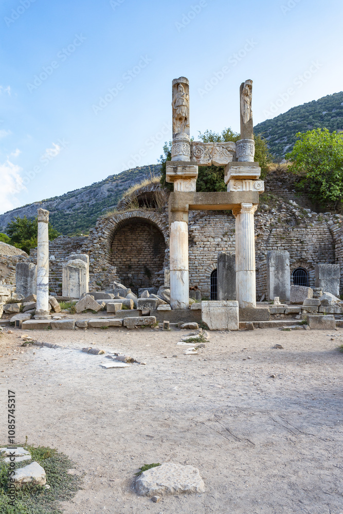 Naklejka premium Beautiful view of Ephesus, a very important archaeological site in Turkey