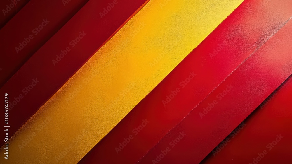 Fototapeta premium Abstract Colorful Background with Bold Red and Vibrant Yellow Stripes Creating a Dynamic and Eye-Catching Design for Modern Art and Creative Projects