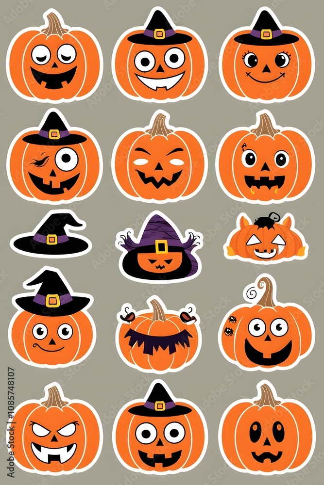 A Spooktacular Collection of Halloween Pumpkins: Cute and Hilarious Jack-o'-Lantern Designs for Festive Decorations and Celebrations A Spooktacular Collection of Halloween Pumpkins: Cute and Hilarious Jack-o'-Lantern Designs for Festive Decorations and Celebrations