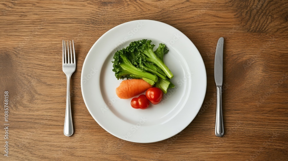 Top view of a nutrition diet plan on a plate. Top view of a nutrition diet plan on a plate.