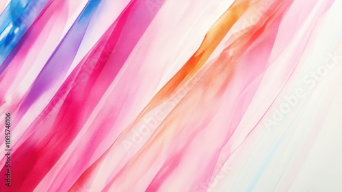 Abstract Flowing Textures in Shades of Pink, Red, and Blue, Capturing the Essence of Movement and Light in a Fluid Art Style for Backgrounds and Design