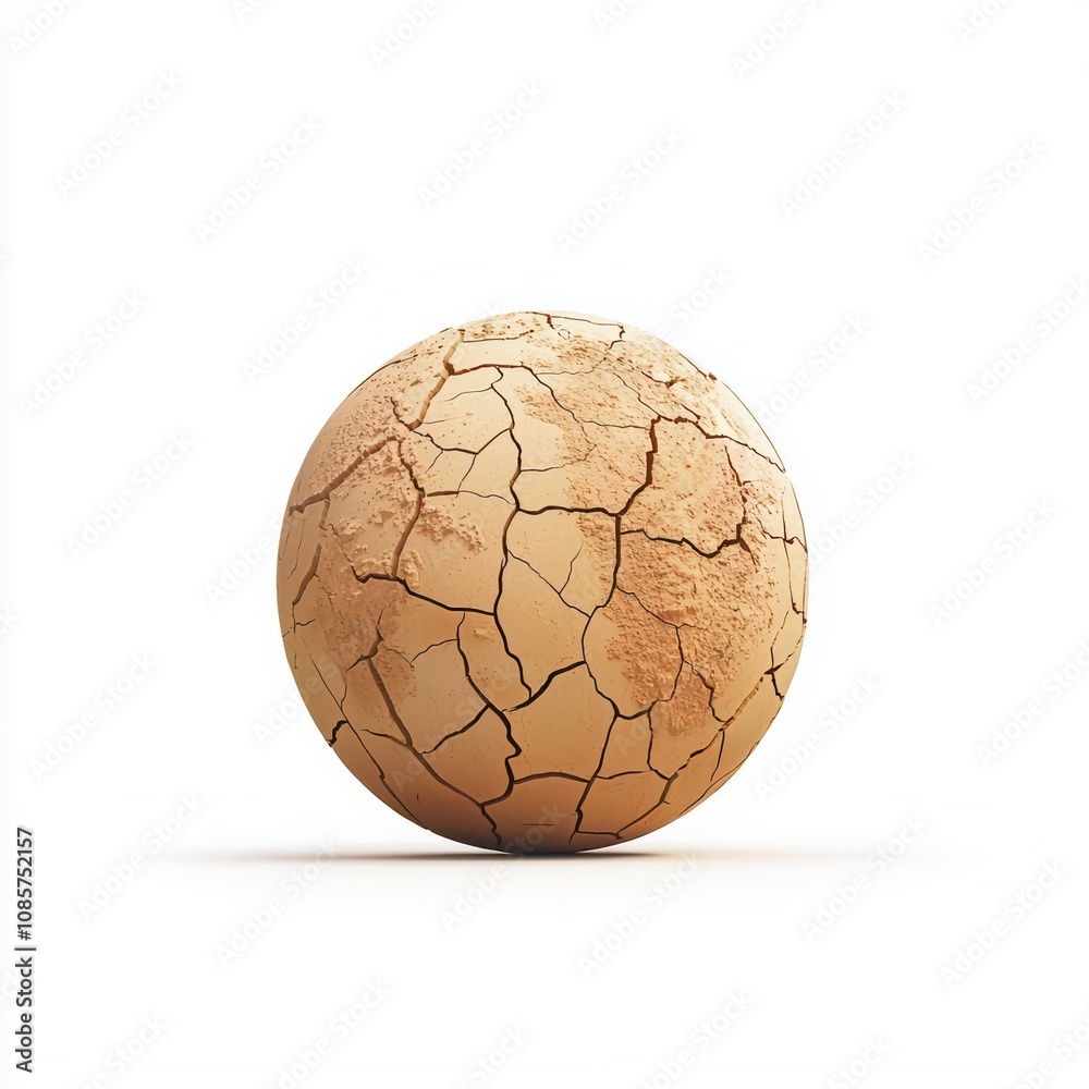 A cracked earth globe representing environmental issues. A cracked earth globe representing environmental issues.