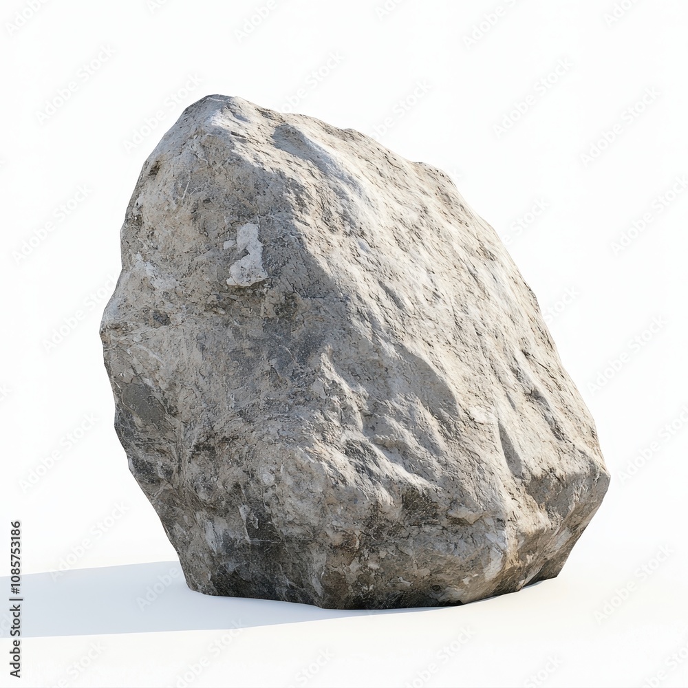 Natural Gray Rock Isolated on White Background Ideal for Textures, Patterns, and Natural Designs in Creative Projects and Stock Photography Uses Natural Gray Rock Isolated on White Background Ideal for Textures, Patterns, and Natural Designs in Creative Projects and Stock Photography Uses