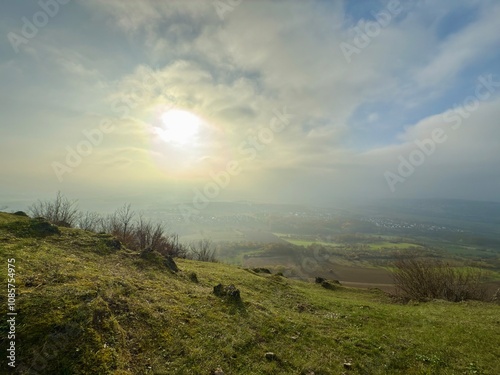 Landscape from a top of a hill 