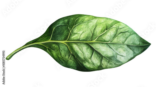 Green leaf transparent background