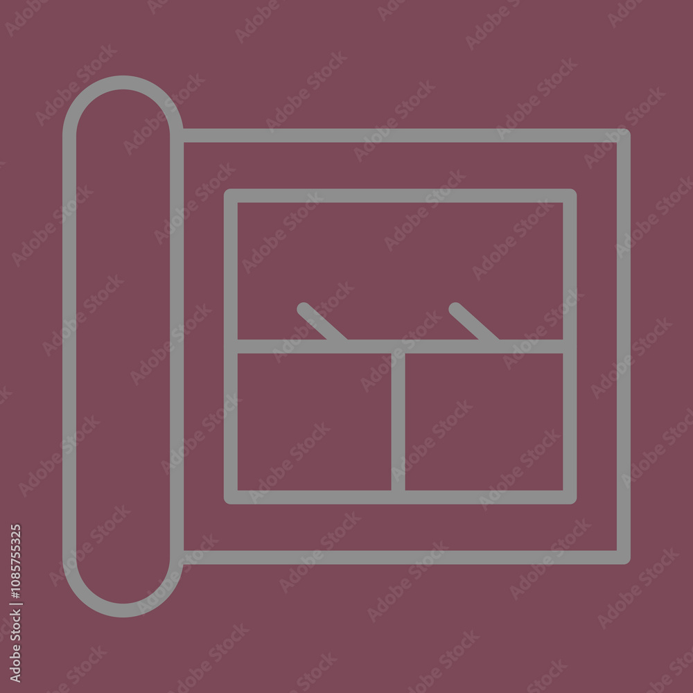 Construction Blueprint Icon Design Construction Blueprint Icon Design