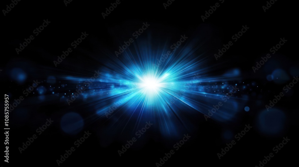 Celestial Burst: A Glowing Blue Light Explosion in the Dark Universe Celestial Burst: A Glowing Blue Light Explosion in the Dark Universe