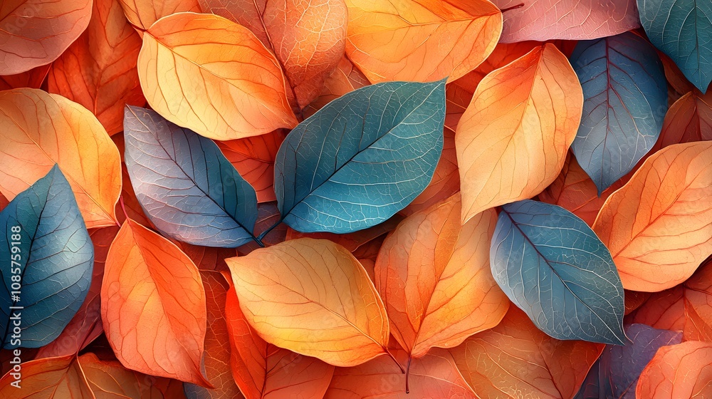 colorful leaves background colorful leaves background