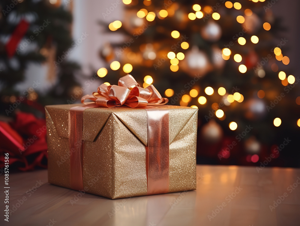 Luxurious Close up on christmas interior decoration Luxurious Close up on christmas interior decoration
