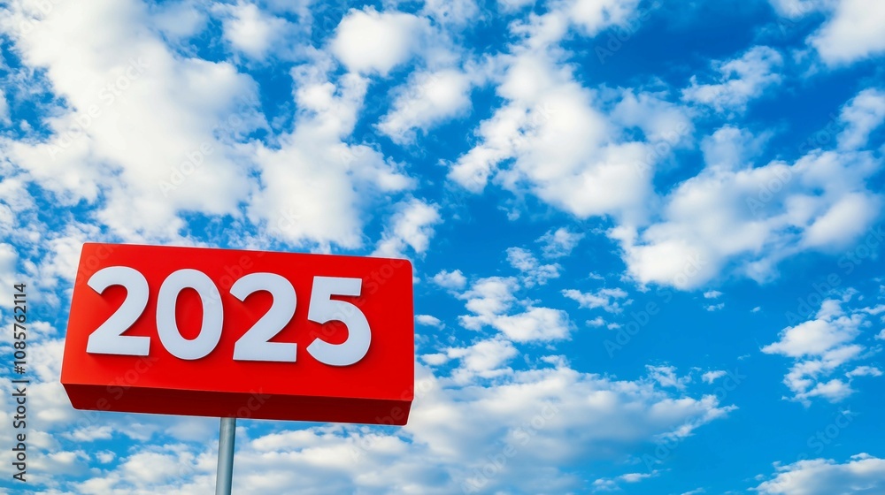 Red road sign with number Red road sign with number